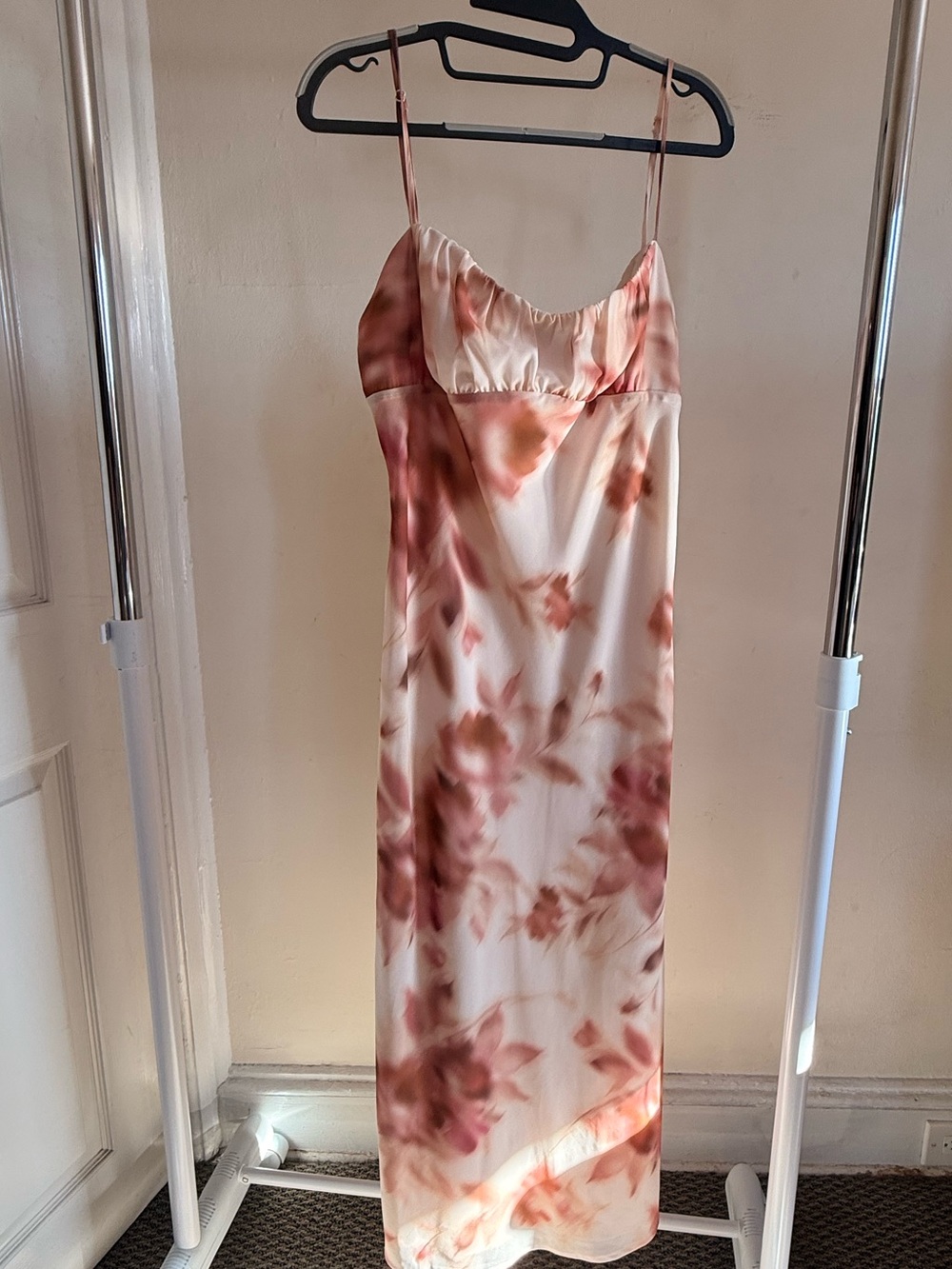Dynamite Blush Floral Slip Dress
